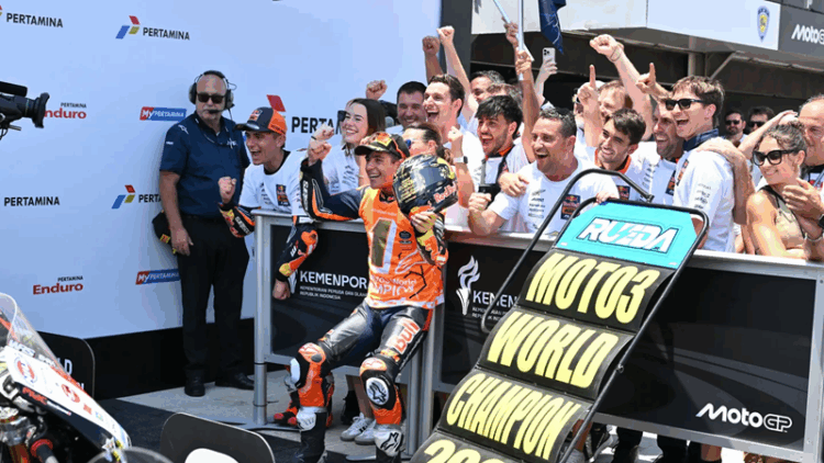Jose Antonio Rueda Juara Dunia Moto3 2025, Pastikan Gelar di Mandalika