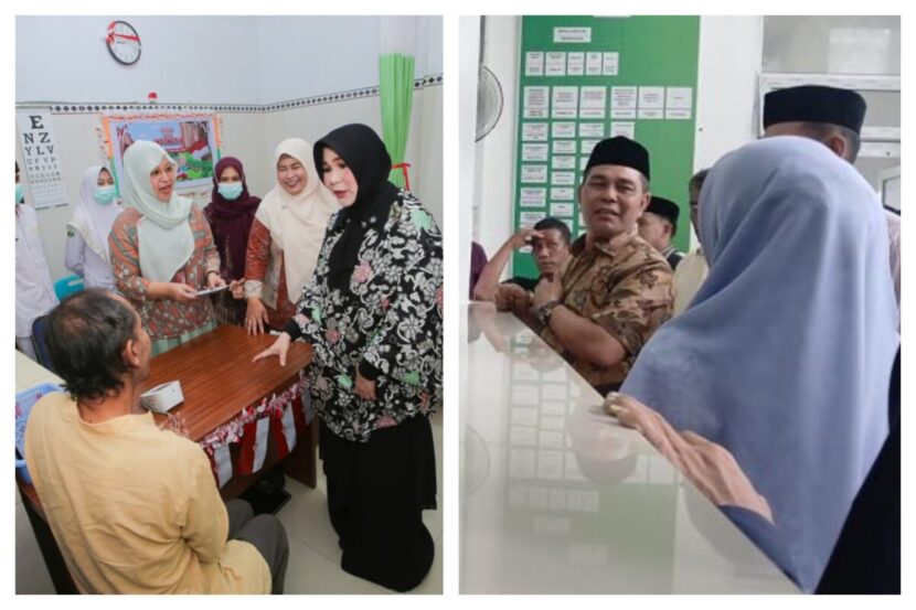 Dua kepala daerah di Aceh, (Walikota Banda Aceh Illiza Sa'aduddin Djamal dan Bupati Aceh Besar Muharram Idris) menunjukkan komitmen terhadap peningkatan pelayanan kesehatan masyarakat melalui kunjungan ke fasilitas kesehatan di wilayah masing-masing. FOTO/Kolase. Ⓒ Hak cipta foto di atas dikembalikan sesungguhnya kepada pemilik foto
