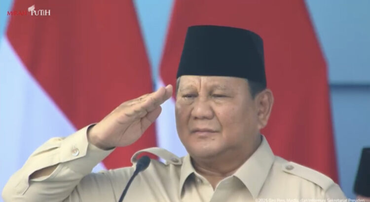 Presiden Prabowo Subianto. FOTO/Tangkapan Layar. Ⓒ Hak cipta foto di atas dikembalikan sesungguhnya kepada pemilik foto