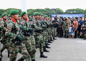 Upacara Peringatan Hari Ulang Tahun (HUT) ke-80 TNI yang digelar oleh Kodam Iskandar Muda (IM) di Lapangan Blang Padang, Banda Aceh, Minggu (5/10/2025). FOTO/Net. Ⓒ Hak cipta foto di atas dikembalikan sesungguhnya kepada pemilik foto