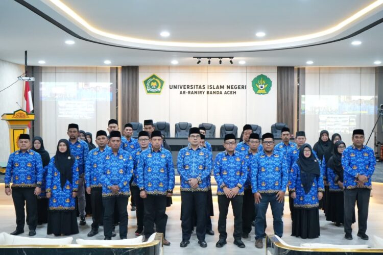 38 ASN UIN Ar-Raniry Resmi Dikukuhkan sebagai Pengurus KORPRI Unit Kampus