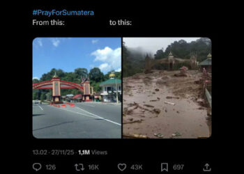 Tagar PrayForSumatera Trending di X, Warganet Desak Penanganan Cepat Bencana