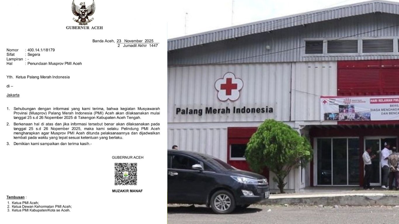Gubernur Minta Musprov Ditunda, Ini Respon PMI Aceh