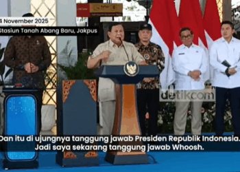 Siap Tanggung, Prabowo Minta Jalur Whoosh Dilanjut hingga Banyuwangi Jawa Timur