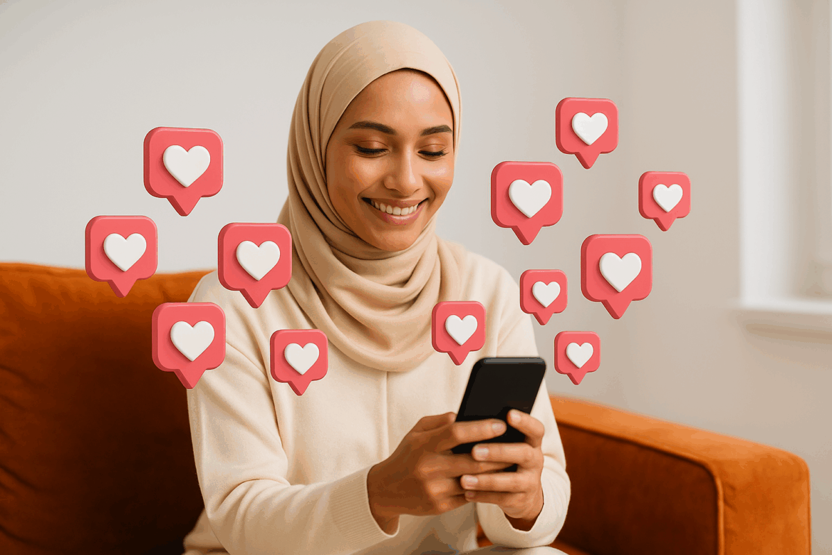 Ilustrasi Seorang wanita Muslim sedang menggunakan Jejaring Sosial muslim yang diberinama Salam. FOTO/Net. Ⓒ Hak cipta foto di atas dikembalikan sesungguhnya kepada pemilik foto