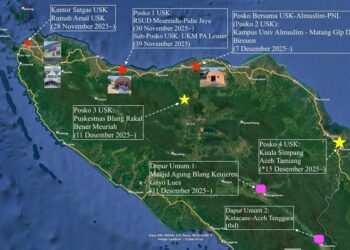 Dukung Penanganan Bencana, USK Sebar 6 Titik Posko dan Dapur Umum di Aceh