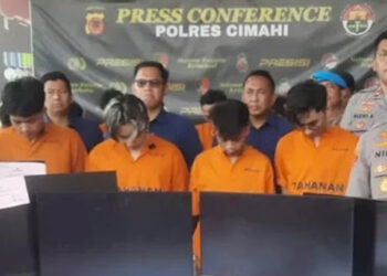 Polisi Gerebek Markas Judol Jaringan Kamboja di Cimahi