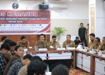 Terima Aliansi Mahasiswa, Sekda Aceh Paparkan Progres Penanganan Bencana