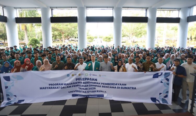 1.050 Mahasiswa USK Diterjunkan ke Daerah Terdampak Bencana Aceh