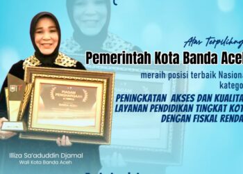 Illiza Terima Penghargaan Nasional atas Akses Pendidikan untuk Warga Fiskal Rendah