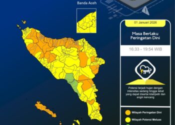 Waspada! Wilayah Terdampak Banjir-Longsor di Aceh Masih Berpotensi Hujan Lebat