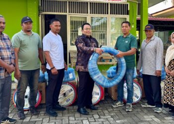 Petani Sabang Terima Bantuan Pompa Air, Wali Kota: Manfaatkan Secara Optimal