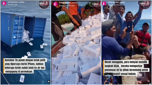Viral Kontainer Berisi iPhone Ditemukan di Laut Utara Jawa, Netizen Heboh