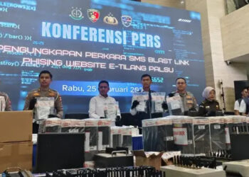 Bareskrim Bekuk Pelaku SMS Blast e-Tilang Palsu, Dimotori WN China, Kuras Rekening Warga RI