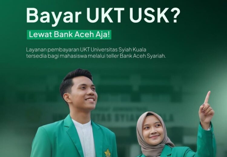 Ilustrasi Bayar UKT USK melalui Bank Aceh Syariah (BAS). FOTO/Dok. BAS untuk HAI. Ⓒ Hak cipta foto di atas dikembalikan sesungguhnya kepada pemilik foto