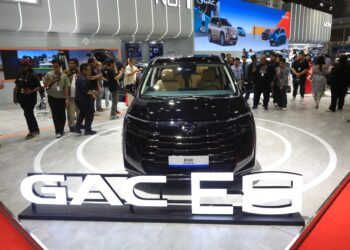 Mobil GAC E8 di IMMS 2026. FOTO/Dok. Istimewa. Ⓒ Hak cipta foto di atas dikembalikan sesungguhnya kepada pemilik foto