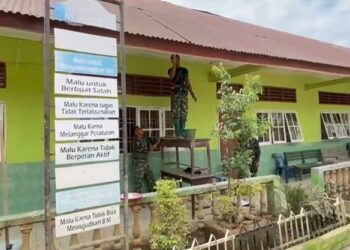 TNI Renovasi SDN 1 Tualang Cut Aceh Tamiang, Dukung Pemulihan Pascabencana