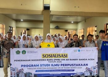 Prodi Ilmu Perpustakaan UIN Ar-Raniry Sosialisasi PMB 2026 di SMA Negeri 1 Lhoksukon