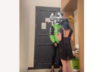 Video Pria Berjaket Ojol Bersama Perempuan di Kamar Viral di Media Sosial