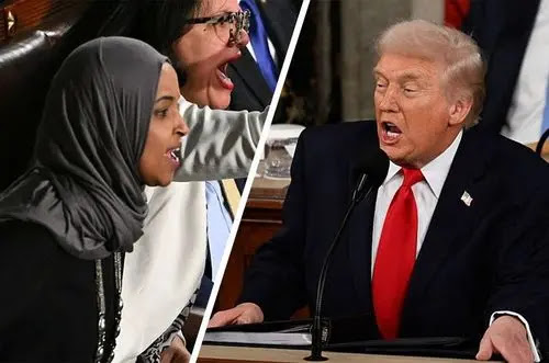 Ngamuk! Trump Minta Dua Anggota DPR Muslim Dideportasi Usai Pidatonya Diteriaki