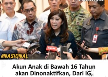 Akun Medsos Anak di Bawah 16 Tahun Resmi Ditutup, Aturan Baru Berlaku 28 Maret 2026