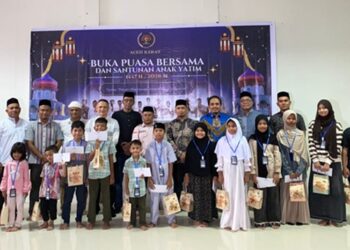 Gelar Buka Puasa Bersama, PWI Aceh Barat Berbagi dengan Anak Yatim