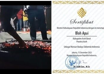 Bloh Apui Leukeun Ditetapkan Sebagai Warisan Budaya Takbenda Indonesia