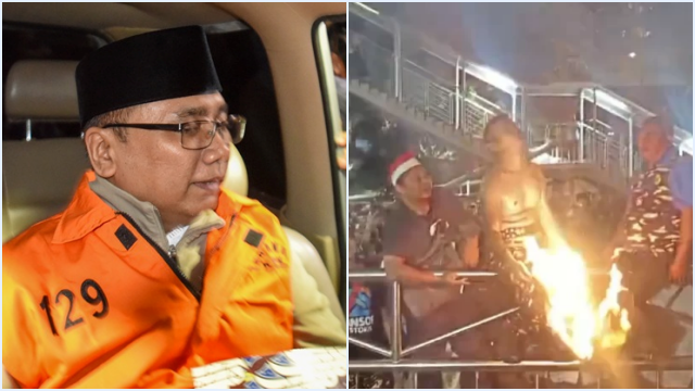 Yaqut Ditahan KPK, Massa Banser Bakar Kaus