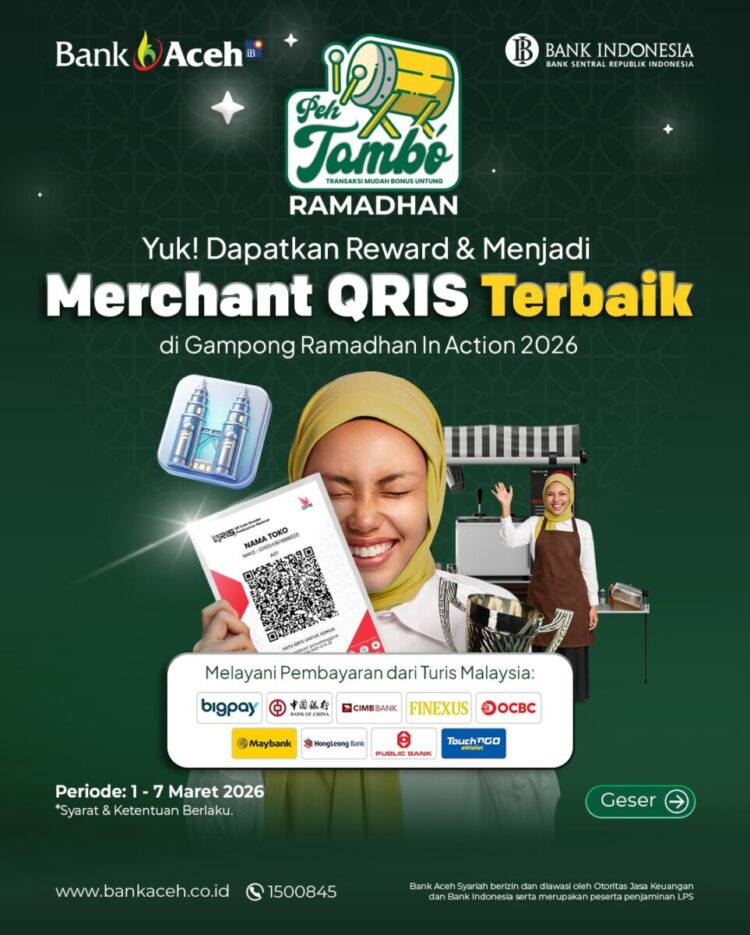 Reward dan Menjadi Merchant QRIS terbaik di Gampong Ramadhan in Action 2026.