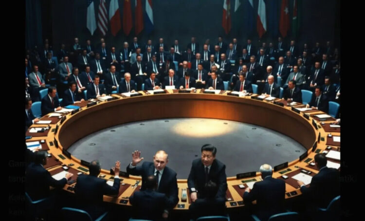 Ilustrasi China dan Rusia Veto Resolusi DK PBB tentang pembukaan selat Hormuz. FOTO/Net. Ⓒ Hak cipta foto di atas dikembalikan sesungguhnya kepada pemilik foto
