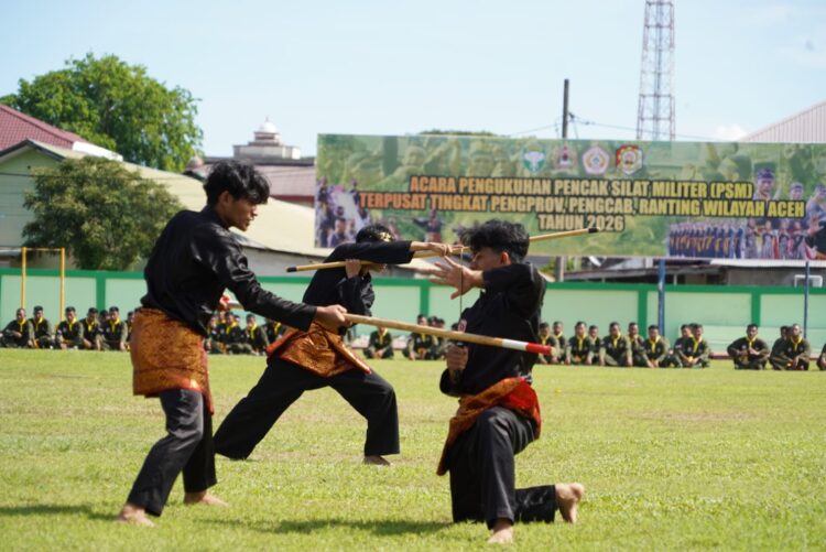 Pencak Silat Militer se-Aceh Dikukuhkan, Siap Majukan Prestasi Daerah