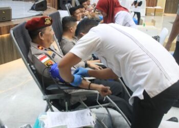 Ratusan Personel Polda Aceh Donorkan Darah, Bentuk Kepedulian Terhadap Sesama