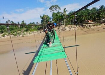 Kodam IM Kebut Pembangunan Jembatan Perintis Garuda di Aceh Tamiang