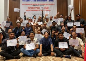 26 Wartawan Aceh Raih Predikat Kompeten Lewat UKW 2026