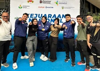 Kontingen Aceh mencatatkan prestasi membanggakan dengan meraih total delapan medali pada Kejuaraan Nasional (Kejurnas) Senior Angkat Besi PT Pupuk Indonesia yang berlangsung di GOR Saparua, Bandung, 17–19 April. FOTO/Dok. Istimewa. Ⓒ Hak cipta foto di atas dikembalikan sesungguhnya kepada pemilik foto