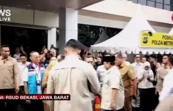 Prabowo Kunjungi RSUD Bekasi, Jenguk Korban Tabrakan Kereta