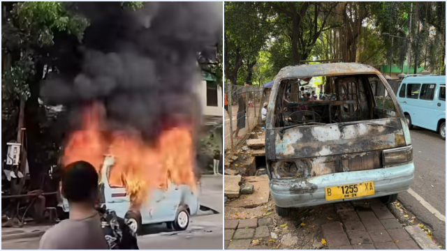 Tragis! Pria Dibakar Sopir Angkot Hidup-Hidup di Tanah Abang karena Hal Sepele