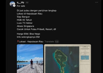 Geger Pulau Katang di Kepri Dijual Rp65 Miliar