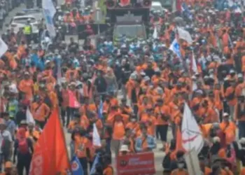 May Day 2026 di Monas, 200 Ribu Buruh Serbu Jakarta dan 4 Ribu Bus Siap Meluncur