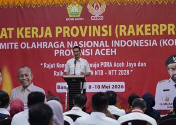 Sekda Aceh Buka Rakerprov KONI 2026, Tekankan Pembinaan Atlet Berkelanjutan