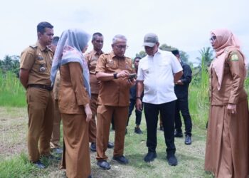 Bupati Aceh Besar Tinjau Lokasi Pembangunan Labkesmas di Ingin Jaya
