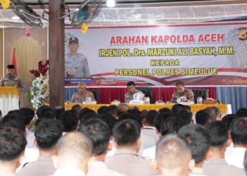 Kapolda Aceh Kunjungi Simeulue, Tekankan Soliditas Personel di Wilayah Kepulauan