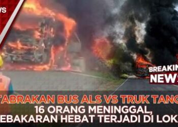 Detik-Detik Kecelakaan Maut Bus ALS Vs Truk Tangki di Sumsel! 16 Tewas, Penumpang Selamat Lompat dari Bus