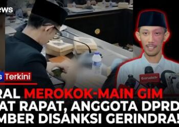 Viral Main Gim dan Merokok saat Rapat! Anggota DPRD Jember Disanksi Keras Gerindra, Akui Khilaf