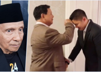 Amien Rais Ingatkan Bahaya Moral di Balik Kedekatan Prabowo-Teddy
