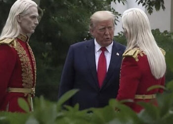 Foto Donald Trump bersama Figur Misterius Viral, Picu Berbagai Teori Konspirasi