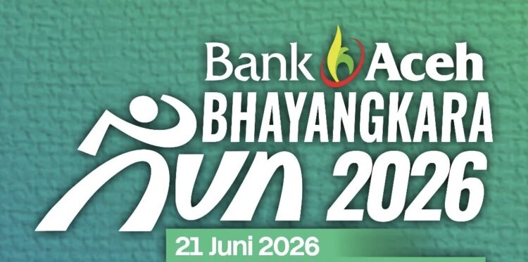 Flyer Bank Aceh Bhayangkara Run 2026. FOTO/Dok. Istimewa.