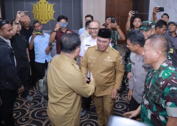 Syech Muharram Sambut Kedatangan Mendagri Tito Karnavian di Aceh Besar