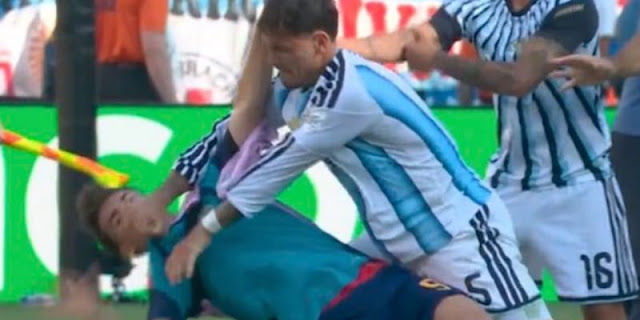 Ricuh Usai Final Piala Dunia 2026, Pemain Argentina Pukul Kapten Spanyol