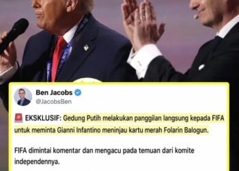 Trump Telepon Presiden FIFA, Skorsing Balogun Ditangguhkan, Piala Dunia 2026 Diguncang Tuduhan Intervensi Politik